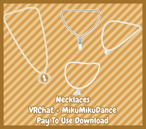 [VRChat + MMD] Necklace Pack [P2U DL]