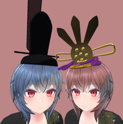ひなまつり　男雛＆女雛　帽子セット