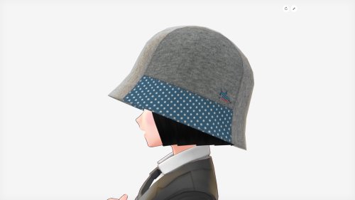 [FBX] クロッシェハット（布３枚ハギ）🪙