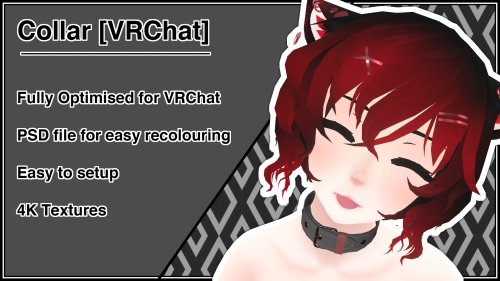 【VRChat】Collar choker 襟, リーシュ, チョーカー