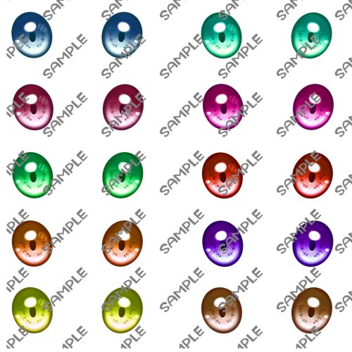 【10色】汎用Eyeテクスチャ