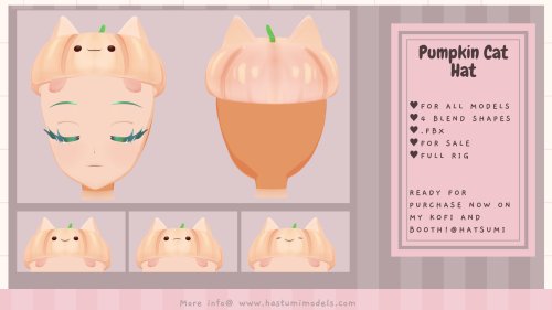 Pumpkin Hat For VRChat/Vtuber
