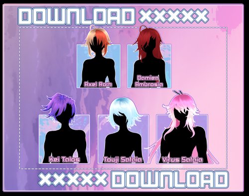 MMD // Hair Pack 1# DOWNLOAD // P2U //
