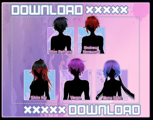 MMD // Hair Pack 2# DOWNLOAD // P2U //