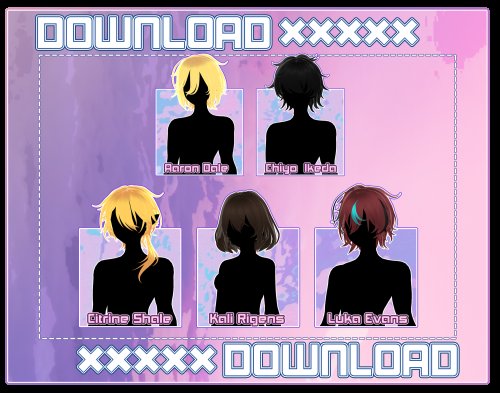 MMD // Hair Pack 6# DOWNLOAD // P2U //