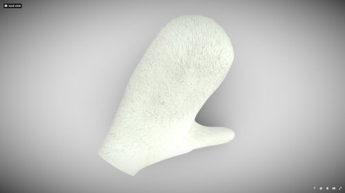 [FBX] 手袋（ミトン）／白（評価版あり）🪙