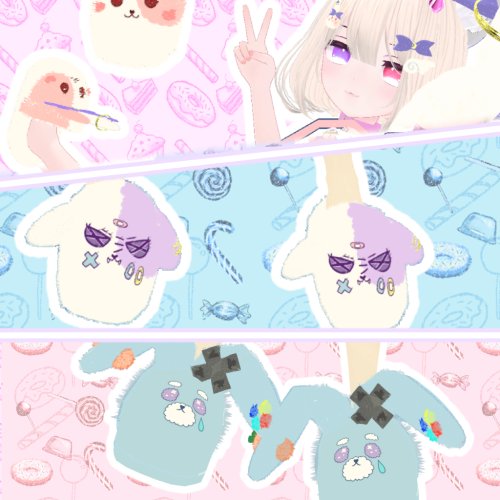 【VRC想定】Lee＆Ray＆Muu　スリッパ