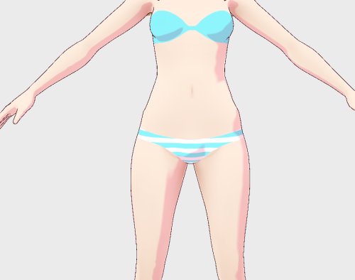 縞パンテクスチャ（水色＋白）