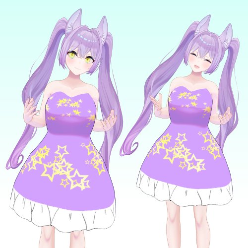 【メルクル対応】パープルワンピース