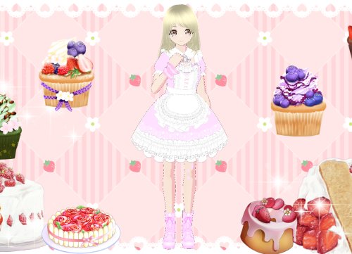 コンカフェドレスセット　Vroid　カスタムアイテム