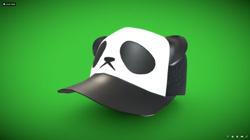 [FBX] ベースボールキッャプ（パンダ）🪙
