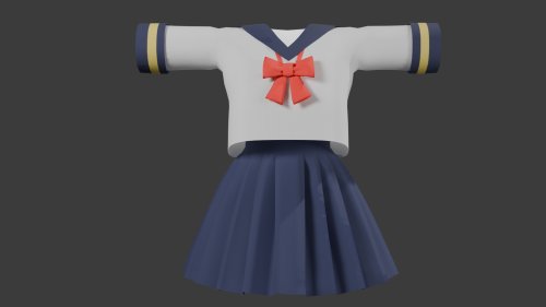 セーラー服（リトポロジー済み）