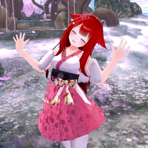 【VRC衣装】着物ドレス２