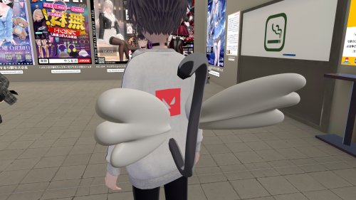 【VRC想定】天使の翼（開閉アニメーション付き）【3D素材】