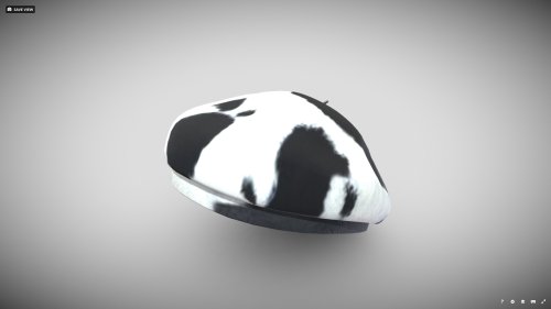 [FBX] ベレー帽（牛柄）🪙