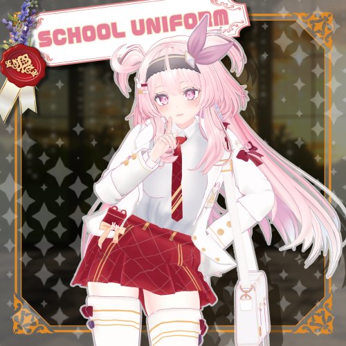 【セレスティア -Selestia- 対応】SCHOOL UNIFORM【VRChat向け衣装モデル MA対応】
