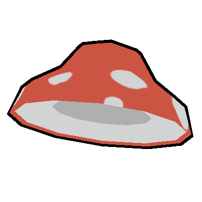 LowPoly Mushroom Hat/ロポリきのこ帽子
