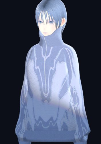 [3Dモデルウェア] ''BIONIC MACHINE" JACQUARD SWEATER/YUREI